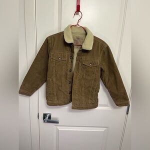Old Navy Kids Brown Sherpa-Lined Jacket in size M